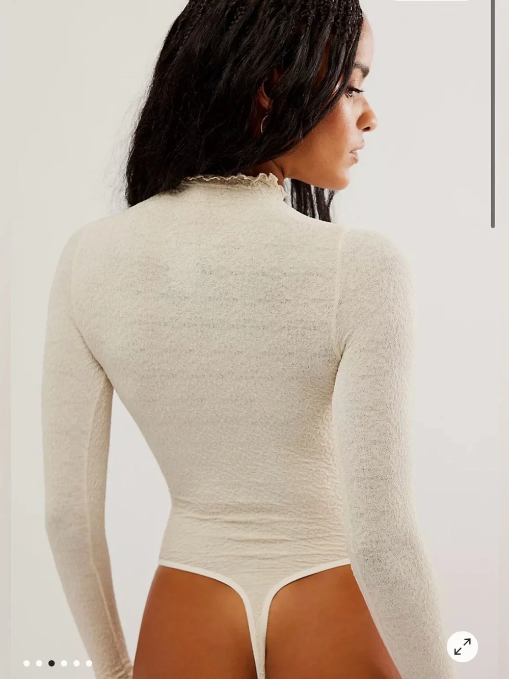 Free People Mara Mock Neck Bodysuit XS/S